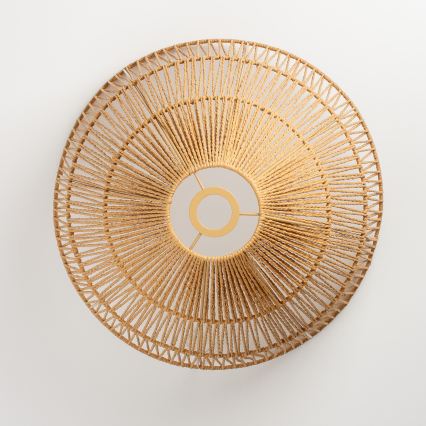 Brilagi - LED плафон CERIA BOHO 1xE27/40W/230V Ø 50 см кафяв/дъб