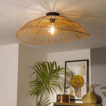 Brilagi - LED плафон CERIA BOHO 1xE27/40W/230V Ø 70 см кафяв