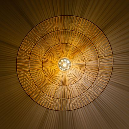 Brilagi - LED плафон CERIA BOHO 1xE27/40W/230V Ø 70 см кафяв