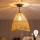 Brilagi - LED плафон CERIA BOHO 1xE27/60W/230V Ø30 см черен/кафяв