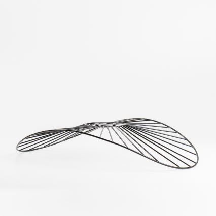 Brilagi - LED плафон CERIA WIRE 1xE27/40W/230V 40x56 см черен/дъб