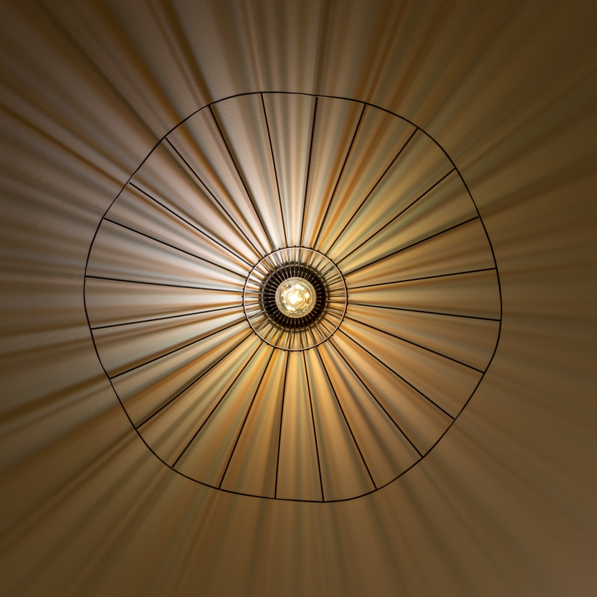 Brilagi - LED плафон CERIA WIRE 1xE27/40W/230V, диаметър 80 см, черен