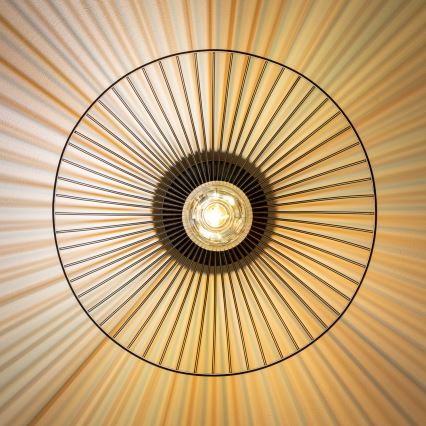 Brilagi - LED плафон CERIA WIRE 1xE27/40W/230V Ø 38 см черен