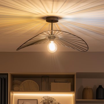 Brilagi - LED плафон CERIA WIRE 1xE27/60W/230V 40x56 cm черен