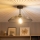Brilagi - LED плафон CERIA WIRE 1xE27/60W/230V Ø 38 см черен