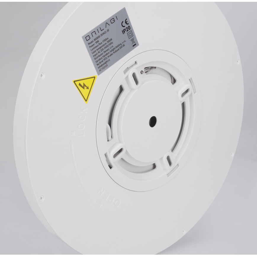 BRILAGI - LED таванно осветително тяло ESTELA LED/18W/230V Ø 30 см бяло