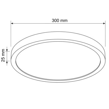 BRILAGI - LED таванно осветително тяло ESTELA LED/18W/230V Ø 30 см бяло
