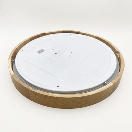 Brilagi - LED димируема таванна лампа MANAROLA SMART LED/36W/230V 3000-6000K Wi-Fi Tuya Beacon пр. 51 см дъб + дистанционно управление
