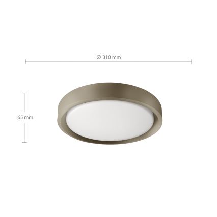 Brilagi - LED плафон MATTEO LED/24W/230V Ø 31 см таупе