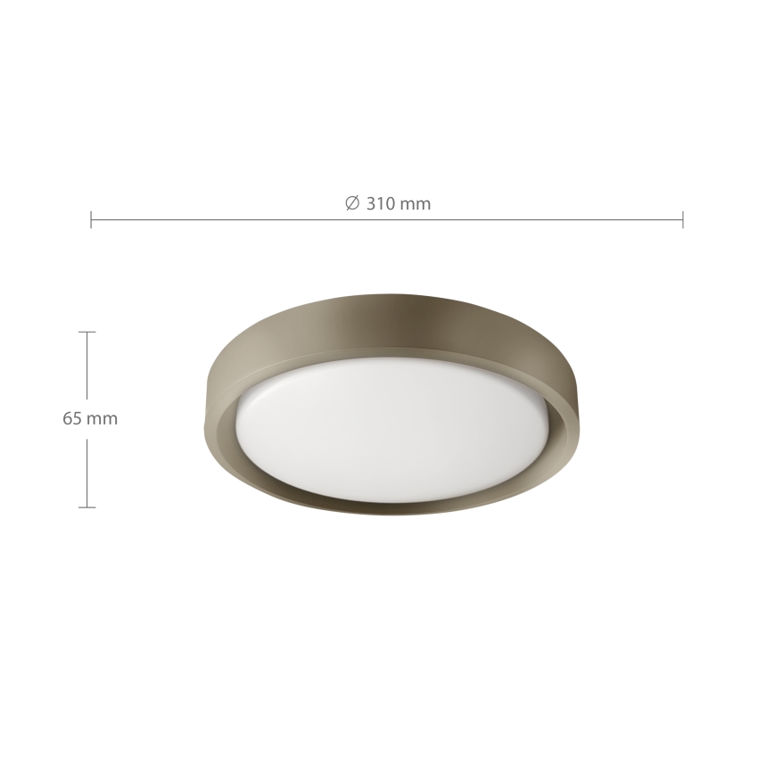 Brilagi - LED плафон MATTEO LED/24W/230V Ø 31 см таупе