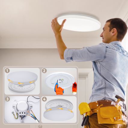 Brilagi - LED плафон MILKY WAY LED/24W/230V 3000/4000/6500K диаметър 38 см