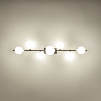 Brilagi - LED плафон MILLA 7xG9/3W/230V черен хром/бял