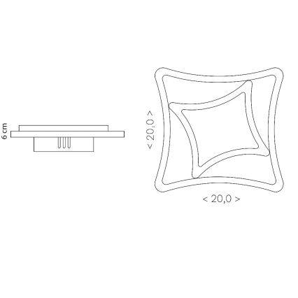 Brilagi - LED плафон MODERN MINI LED/24W/230V 3000/4000/6000K