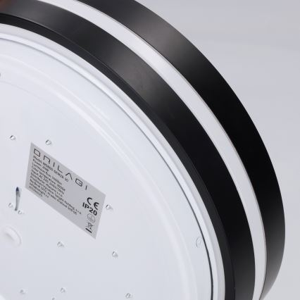 Brilagi - LED плафон NAOMI LED/24W/230V Ø 28,5 cm черен