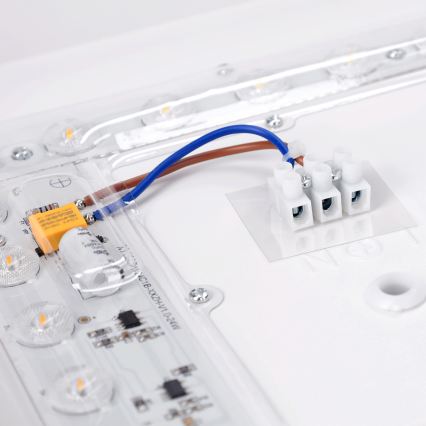 Brilagi - LED плафон PILANA LED/24W/230V дъб/бяло 32x32 cm