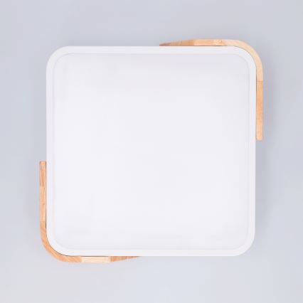 Brilagi - LED плафон PILANA LED/24W/230V дъб/бяло 32x32 cm