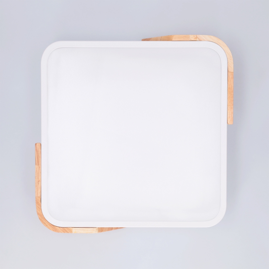Brilagi - LED плафон PILANA LED/24W/230V дъб/бяло 32x32 cm
