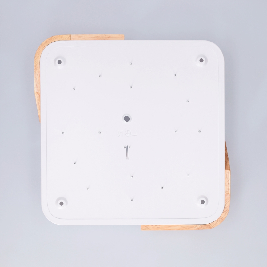 Brilagi - LED плафон PILANA LED/24W/230V дъб/бяло 32x32 cm