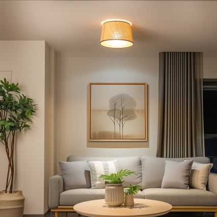 Brilagi - LED плафон-полилей CERIA 1xE27/40W/230V Ø 35 см бежов