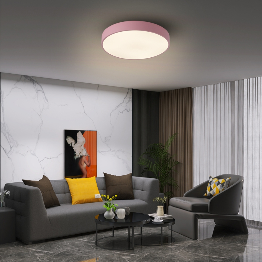 Brilagi - LED таванно осветително тяло POOL LED/36W/230V 3000/4000/6000K Ø 30 см розово