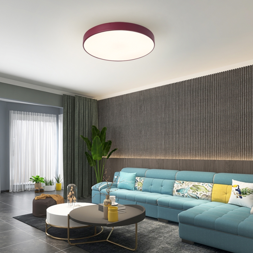 Brilagi - LED таванен плафон POOL LED/60W/230V 3000/4000/6000K, диаметър 50 см, бордо