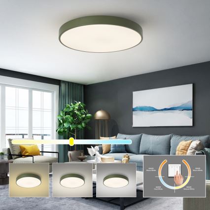 Brilagi - LED плафон POOL LED/60W/230V 3000/4000/6000K Ø 60 см зелен