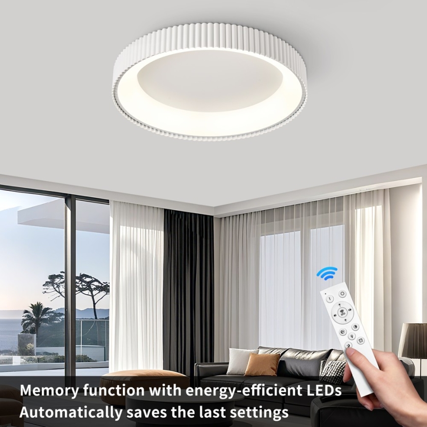 Brilagi - димируемо LED таванно осветително тяло FALCON MODERN LED/54W/230V 3000-6000K 60 cm бяло + дистанционно управление