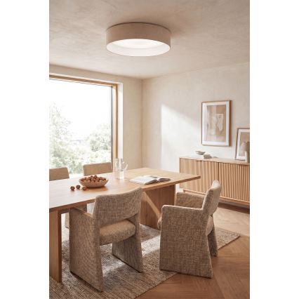 Brilagi - LED димируемо таванно осветително тяло VELVET SMARTIX STARS LED/24W/230V 3000-6000K Ø 45 см цвят крем Wi-Fi Tuya Beacon + дистанционно управление