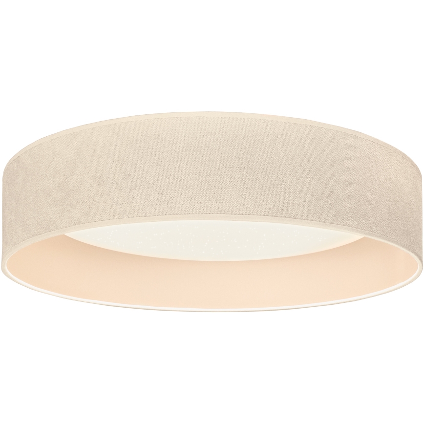 Brilagi - LED димируемо таванно осветително тяло VELVET SMARTIX STARS LED/24W/230V 3000-6000K Ø 45 см цвят крем Wi-Fi Tuya Beacon + дистанционно управление