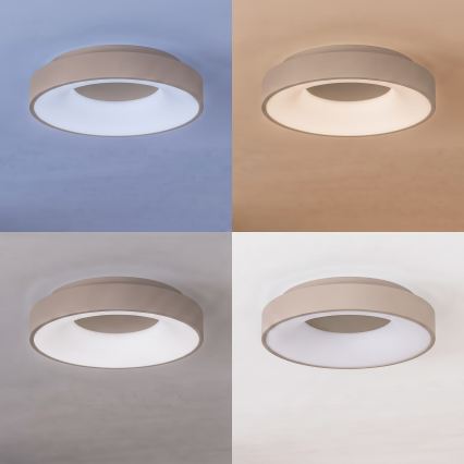 BRILAGI - LED димируемо таванно осветително тяло FALCON II LED/67W/230V 3000-6500K Ø 40 см бежово + дистанционно управление