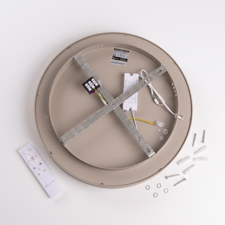 BRILAGI - LED димируемо таванно осветително тяло FALCON II LED/67W/230V 3000-6500K Ø 40 см бежово + дистанционно управление