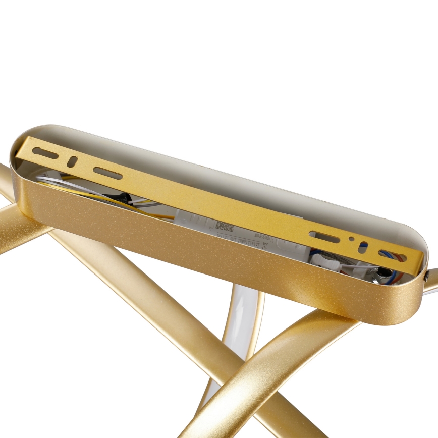 Brilagi - LED димируем накладен полилей TWISTER LED/60W/230V 3000-6000K златен + дистанционно управление