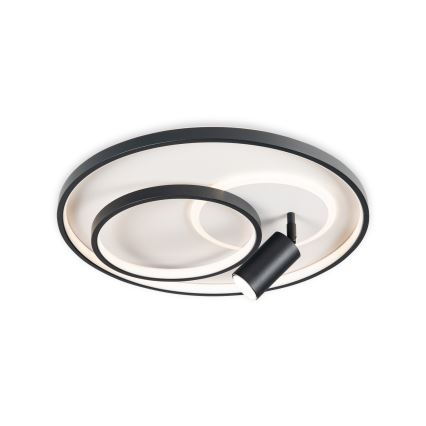 Brilagi - Димируемо LED таванно осветително тяло UNITY LED/60W/230V + 1xGU10/3W 3000–6000K Ø 50 см бяло/черно + дистанционно управление