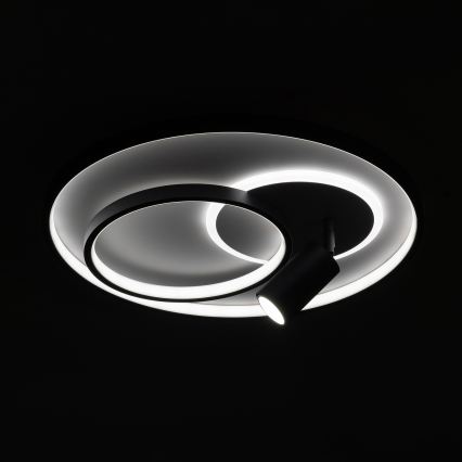 Brilagi - Димируемо LED таванно осветително тяло UNITY LED/60W/230V + 1xGU10/3W 3000–6000K Ø 50 см бяло/черно + дистанционно управление
