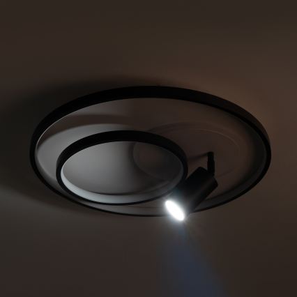 Brilagi - Димируемо LED таванно осветително тяло UNITY LED/60W/230V + 1xGU10/3W 3000–6000K Ø 50 см бяло/черно + дистанционно управление