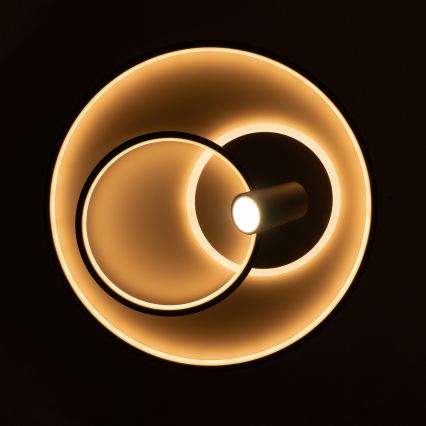 Brilagi - Димируемо LED таванно осветително тяло UNITY LED/60W/230V + 1xGU10/3W 3000–6000K Ø 50 см бяло/черно + дистанционно управление