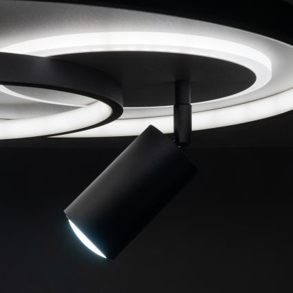 Brilagi - Димируемо LED таванно осветително тяло UNITY LED/60W/230V + 1xGU10/3W 3000–6000K Ø 50 см бяло/черно + дистанционно управление