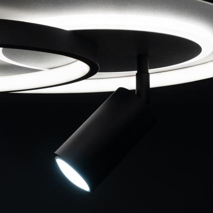 Brilagi - Димируемо LED таванно осветително тяло UNITY LED/60W/230V + 1xGU10/3W 3000–6000K Ø 50 см бяло/черно + дистанционно управление