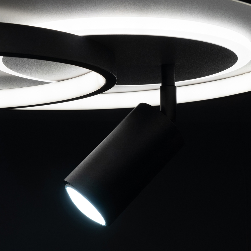 Brilagi - Димируемо LED таванно осветително тяло UNITY LED/60W/230V + 1xGU10/3W 3000–6000K Ø 50 см бяло/черно + дистанционно управление