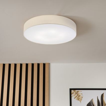 Brilagi - LED плафон SIRIJA 6xE27/15W/230V Ø 80 см кремав