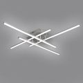 Brilagi - LED плафон STRIPES LED/37W/230V 68x68 см сребрист