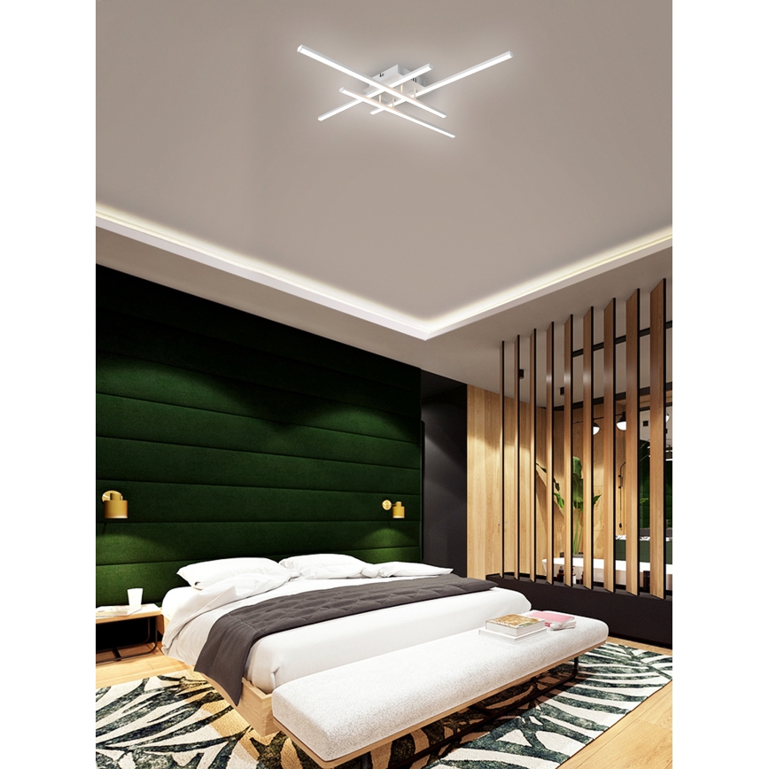 Brilagi - LED таванно осветително тяло STRIPES LED/37W/230V 68x68 см бяло