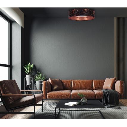 Brilagi - LED Плафон VELVET LED/24W/230V Ø 40 см 3000/4000/6400K черен/мед