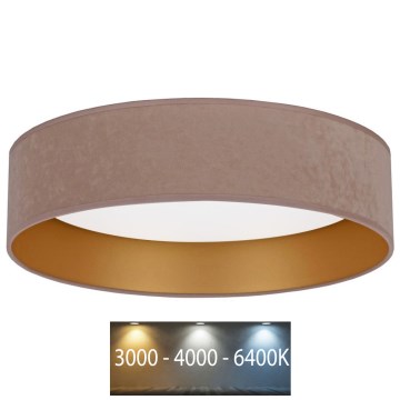 Brilagi - LED Плафон VELVET LED/24W/230V Ø 40 см 3000/4000/6400K бежов/златист