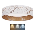 Brilagi - LED Плафон VELVET LED/24W/230V Ø 40 см 3000/4000/6400K бял/златист