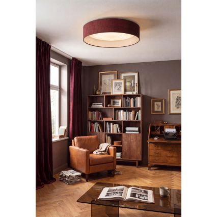 BRILAGI - LED плафон VELVET SIMPLE LED/24W/230V 3000K Ø 45 см бордо