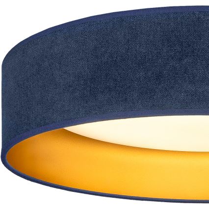 Brilagi - LED таванно осветително тяло VELVET SIMPLE LED/24W/230V 3000K Ø 45 см синьо/златно