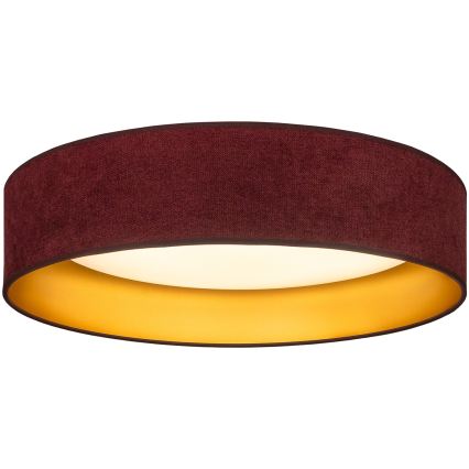 BRILAGI - LED таванно осветително тяло VELVET SIMPLE LED/24W/230V 3000K пр. 45 см бордо/злато