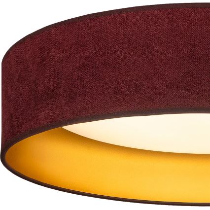 BRILAGI - LED таванно осветително тяло VELVET SIMPLE LED/24W/230V 3000K пр. 45 см бордо/злато