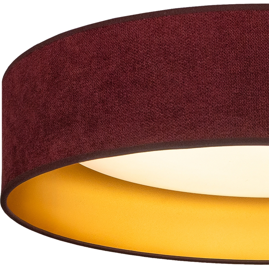 BRILAGI - LED таванно осветително тяло VELVET SIMPLE LED/24W/230V 3000K пр. 45 см бордо/злато